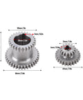 Lathe Duplicate Gear Set With Two Speed High Low Transmission, dimensions of metal gear replacements for mini lathe 0618