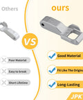 Washer Door Lock Strike Replacement Part For LG Kenmore Elite Front Load Washers Unlock Secure Closure MFG63099101 Compatible With WM3170CW WM3670HVA Door Latch Hook Locker, gray metal part comparison