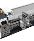 Mini Metal Lathe 8.7 X 23.6 Inch, 1100W Counter Face Turning Machine with digital display and variable speed controls.