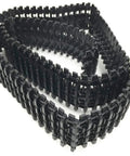 78 Cm Plastic Tank Track Chassis For Robot DIY Removable Track System Ideal For Repairing Broken Tracks And Building Custom Robotic Vehicles Durable 4.5 Cm Wide Rails 30.7 Inches Long, loose view, black material
