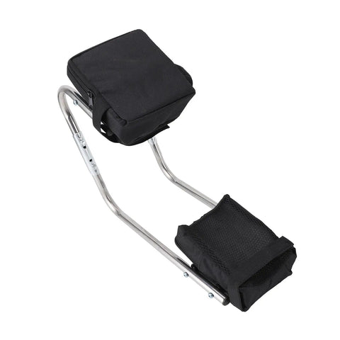 Stainless Steel Folding Garden Kneeler and Seat With Ergonomic Ankle Support, Multipurpose Gardening Tool For Weeding, Planting And Reaching