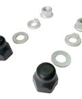 Heavy Duty Pro Grade 12mm Hub Motor Nut Kit For Electric Bikes And Scooters With M12x1.25 Locknuts Washers And Rubber Cap 12mm Axle Hardware