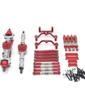 Beefed Up One Twelfth Scale Chassis Frame Upgrade Kit With Front And Rear Axle Assembly, Tie Rods And Shock Absorbers, Durable Metal Construction