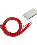 Ride Ready 13 Cell 48V 15A Battery Management System For Electric Bikes And Scooters With No Sweat Overcharge And Short Circuit Guard Built Tight Heavy Aluminum Casing with red wiring.