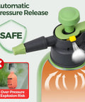 Half Gallon Hand Pump Sprayer For Home Garden Chores And Household Care With Easy Side Fill Port Built In Measuring Cup Adjustable Nozzle Refillable For Fertilizers Water And Cleaning Tasks automatic pressure release display