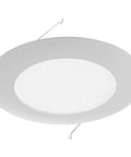 6 Inch White Recessed Shower Trim With Albalite Lens Fits 6 Inch Recessed Housings 8 Inch Trim Diameter 5.25 Inch Aperture
