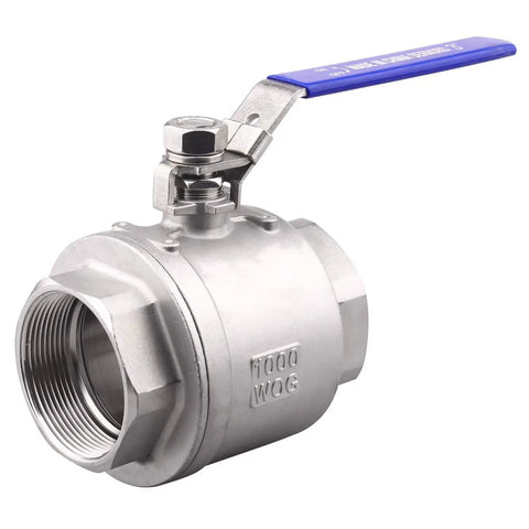 Stainless Steel 304 Ball Valve Full Port Heavy Duty Pro Grade For WOG With Locking Device 3 Inch NPT High Pressure 1000 PSI