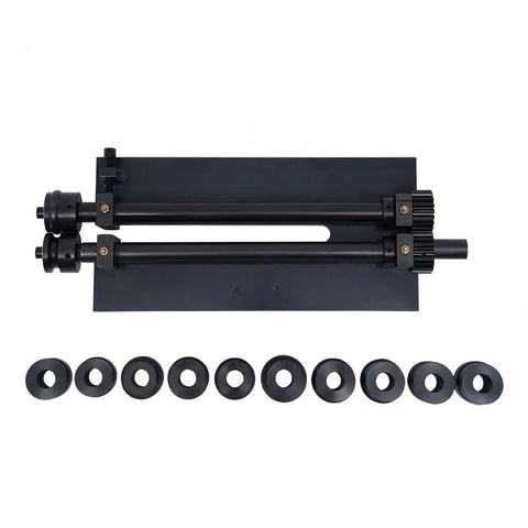 Roller Kit For Metal Sheets Tubing And Pipe With 12 Inch Gear Drive Bench Beader And 6 Dies Set Heavy Duty Steel Construction