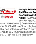 Tough As Nails Badass Cordless Impact Drill With Two Speed Settings And Full Metal Gearbox For Masonry Stone Metal Up To 13 Mm Includes Rugged Storage Case And QuickIN Battery System compatible with Bosch 18V batteries.