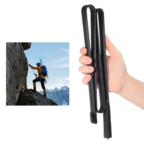 Hand holding Dual Band Ham Radio Antenna 136 520 MHz Foldable 42.5 Inch CS Tactical SMA Female Omni Directional 50 Ohm