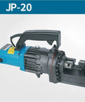 AOXHUGB Electric Rebar Bender And Shears Cordless Hydraulic Cutter Portable Power Tool for rapid cutting, showing side view with handle.