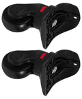 Heavy Duty Luggage Replacement Wheels 360 Degree Spin For Suitcases PVC And Nylon Caster Set Abrasion Resistant Easy To Install Durable Travel Gear For Airports And Hotels Black 2 Pack, black 2 pack