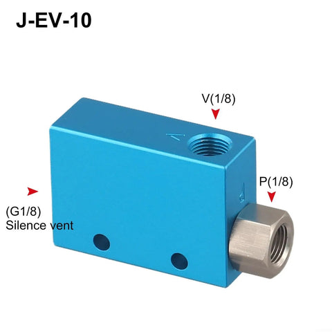 Heavy Duty Aluminum Alloy EV-10 Pneumatic Vacuum Generator Venturi Pump. Compact Industrial Ejector For Automation Robotics With High Efficiency Suction Power Reliable Hold For Fast Pick And Place Operations Durable Metal Build