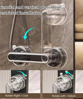 2 Pack Suction Cup Door Handles Punch Free Waterproof Removable Strong Hold for Windows Cabinets Bathrooms Kitchens installed view