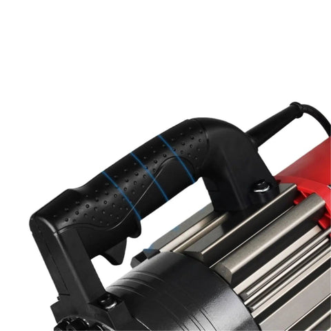 Close-up of Power Cordless Rebar Cutter With Pure Copper Electric Motor handle, showcasing ergonomic design for easy grip.