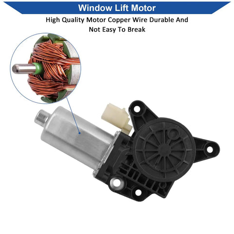 Front Left Driver Side Window Regulator With Motor Replacement Get Your Window Rolling For Chrysler Town And Country 2008-2016 And Dodge Grand Caravan 2008-2020, Ram CV 2012-2015 OE 748-508 125-0226L, copper wire motor