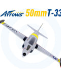 Top view of RC Jet Plane For Hobbyists 50mm T 33 EDF With Vector Flight Stabilization System PNP No Battery No Charger No Radio