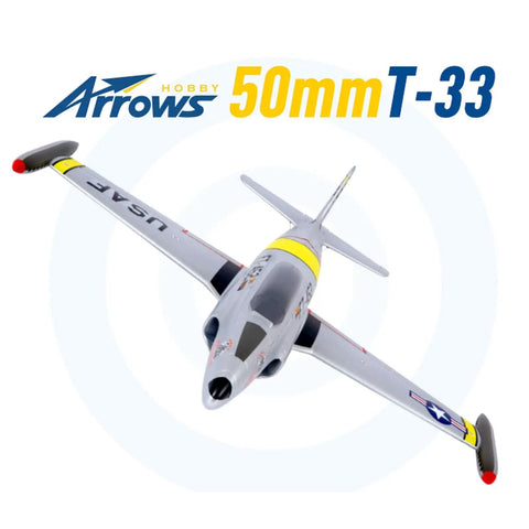 Top view of RC Jet Plane For Hobbyists 50mm T 33 EDF With Vector Flight Stabilization System PNP No Battery No Charger No Radio