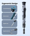 Ergonomic design of 115-In-1 Precision Screwdriver Set With Pro-Grade Magnetic Bits For Phone Computer Watch Laptop MacBook Eyeglasses And Electronics Repair Kit Must-Have Compact Mini Tool Kit With Over 100 Bits AXTH