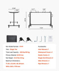 Heavy Duty Folding Chair Rack Cart For Event Spaces Haul 42 Chairs Or 12 Tables With 400 Lb Capacity Mobile Chair Storage Dolly