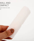 10 Pack Mini Paint Roller Covers Crafted From Dense Cotton Fibers And Reusable Plastic Handles For A Smooth As Butter Glide On Trim And Furniture That Makes Any Painting Task A Total Breeze, compact roller sleeve held in hand.