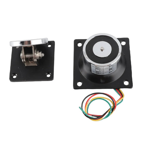 Heavy Duty Electromagnetic Door Holder With 132 Pound Strong Suction For Wooden And Fire Doors Features Smart Power On Locking Mechanism In Cast Steel components.
