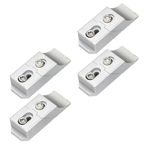 Low Profile Aluminum Side Clamp Vise Kit With 60kN Holding Force Perfect For Milling And CNC Setup Includes four compact aluminum side clamps.