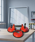 Super Heavy Duty Glass Suction Lifter With Rubber Grip And Nylon Parts For Moving Tiles Panels Safely Up To 440 Pounds During Construction Jobs Easy Hand Control on a wooden table.