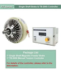 Magnetic Powder Clutch Brake Tension Controller Kit For Industrial Motors 6Nm 12Nm 50Nm 100Nm DC24V 1000 RPM, showing components