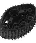 Track Wheel Replacement Kit For Toy Tank Crawler All Terrain Off Road DIY Drive System Upgrade Snow Mud And Rugged Terrain Compatible Beefed Up Durable Plastic Tracks For Easy Assembly And Adventure black plastic track wheel close-up