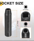 Heavy Duty Harfington Deep 5mm Sockets With 1/4" Drive And Adapter For Tough Rigs Plus CR-V Steel Durability To Handle Any Job. 5mm deep socket, 1/4" drive, CR-V steel, 50mm length