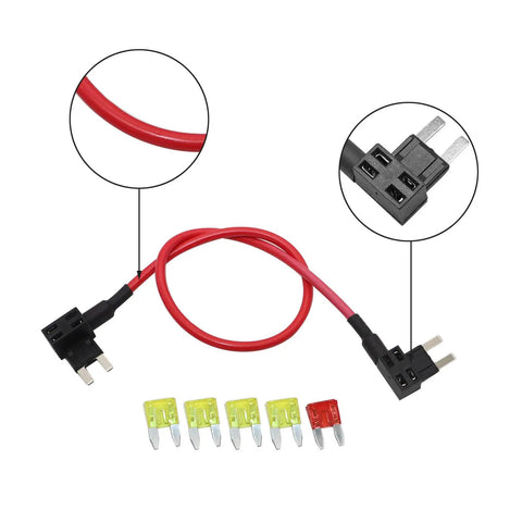 TIPM Repair Fuel Pump Relay Bypass Cable for Dodge Ram 1500 2500 3500 and Jeep Grand Cherokee Wrangler with fuses