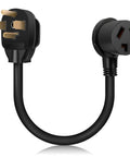 One And A Half Foot 3 Prong To 4 Prong Dryer Plug Adapter for Old Clothes Dryer 14 30P Male To 10 30R Female Converter