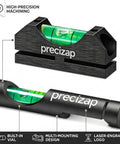 Pro Grade High Precision Scope Leveling Kit With Universal Magnetic Bubble Level Mount For Long Range Accuracy view showing laser-engraved logo and built-in vial