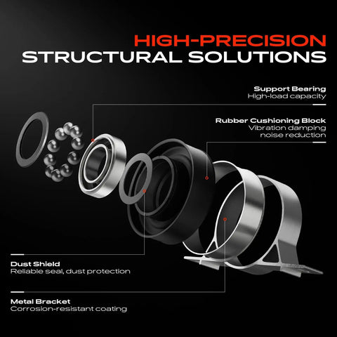 Upgrade Your Bmw 5 Series E60 F10 Ride With This Heavy Duty Driveshaft Center Support Carrier Bearing components diagram
