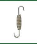 Universal Stainless Steel Motorcycle Muffler Exhaust Pipe Spring Set 68mm 2.68 Inch Fits Most Motorcycles And ATVs Durable Silver Tone