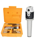 Premium One Piece Collet Chuck Holder For BT30 And R8 MT2 Tapers With F1 Boring Bar Adapter in orange case with tools inside.