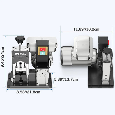Automatic Wire Stripper Knocks Out Copper Prep Handles Household Wiring And Industrial Cables Dead Simple One Touch Scrap Recovery machine dimensions 11.89x9.45x5.39 inches