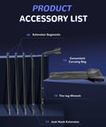 Spare Tire Tool Kit With Jack Handle And Lug Wrench For Ram 1500 And Gladiator 2003 To 2021 with accessory list in image