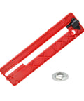 Red dado insert plate for TS6307-00 table saw with washer and nut, precision fit for smooth rips and clean grooves