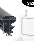 Durable Cooler Lid Gasket Replacement For Yeti 20Qt And 45Qt Also Fits RTIC 20Qt And 45Qt Black Seal That Keeps Ice Longer Easy Cut To Fit Install Leak Proof No Fuss Upgrade For Your Adventure Cooler, black gasket size 0.54in x 0.67in