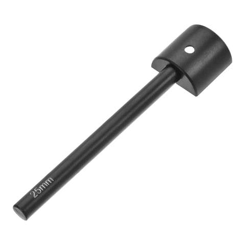 Half Round Leather Edge Punch 25mm Strap End Cutter, rust-resistant leather punch tool for belts, wallets, bags, crafting projects.