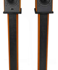 36 Inch Bookshelf Speaker Stands With 60 Lbs Capacity, Premium Wood Construction, Sand Fillable Base, Isolation Pads And Spikes