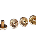 Set Of 4 Hex Grip Screws Gold Finish For 92 Series Pistols Including 92F 92FS M9 SB 96 Elite M9A1 Hardened Steel Gold Plated Non Slip Grip Upgrade For Long Lasting Stability And Non Slip Control. Gold hex grip screws, 4-pack