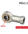 Fisheye Joint Female Piston Rod End Ball Head For Universal Pneumatic Cylinder U Fitting Mounting Knuckle Bearing With Internal Thread 8mm Hole Easy Install Rock Solid Performance, M8x1.25 internal thread rod end