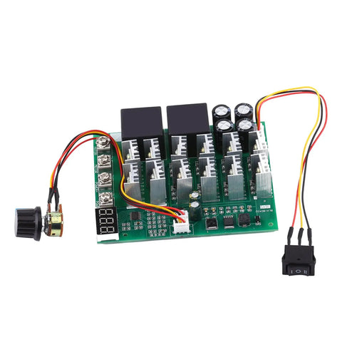 DC Motor Speed Controller With Digital Display, Reversible Drive, 10V-55V, 60A Heavy-Duty Unit for automation projects