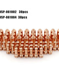 60Pack Replacement Plasma Torch Consumables Kit For PT-80 PT80 IPT-80 Plasma Cutter Includes 30 Electrodes 52558 And 30 Nozzles 51311