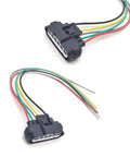 Heat Resistant 6 Pin Throttle Body Pigtail Connector 6 Way Plug and Play Wiring Harness For Throttle Position Sensor TPS Repair Durable Flame Retardant Shell Easy Install Black