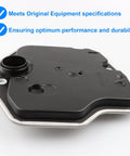 Auto Transmission Filter Kit Replacement 58618 Fits Toyota Lexus Scion Cars Like RAV4 Camry Highlander ES300 RX300 tC xB And More Keep Your Ride Shifting Smooth And Transmission Fluid Clean - black filter shown