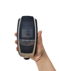 Heavy Duty Portable Vibration Analyzer Meter With Sick Precision And Kickass Build Quality For Measuring Acceleration Velocity Displacement On Industrial Machinery held in hand.